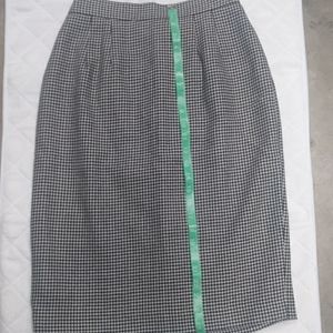 Houndstooth Wool Business Skirt Sz 8